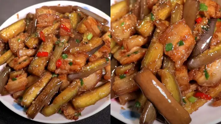 Thịt Ba Chỉ Om Cà Tím