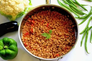Thịt Heo Xay Sốt Cà Chua