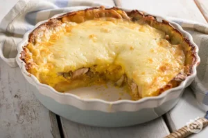 Cách Làm Torta De Frango Com Batata: Bánh Khoai Tây Nhân Gà Nấm Kem Chua